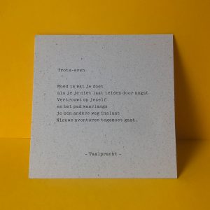 Trots-eren | Taalpracht