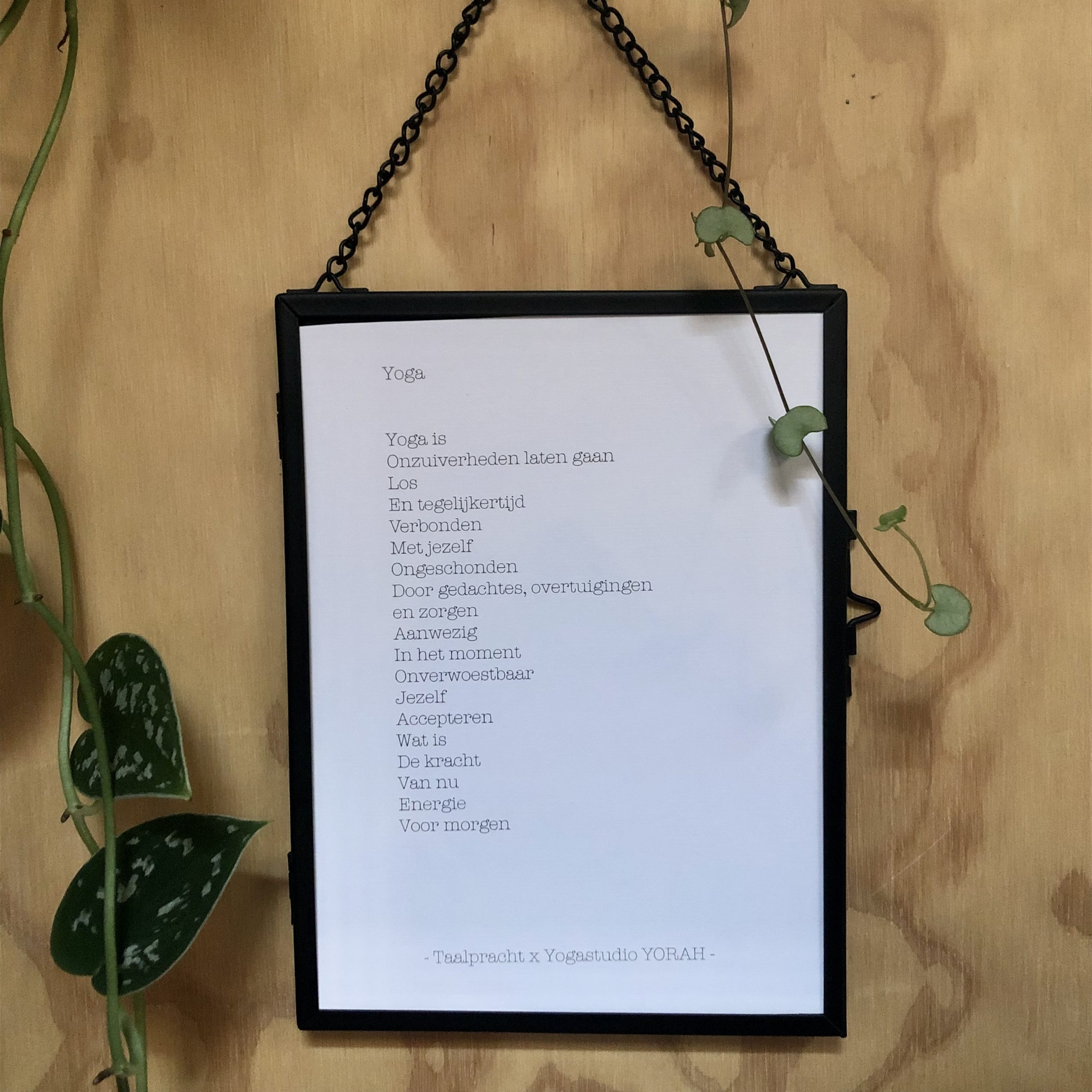 Taalpracht in Opdracht van Yogastudio YORAH