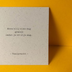 Wees blij | Taalpracht