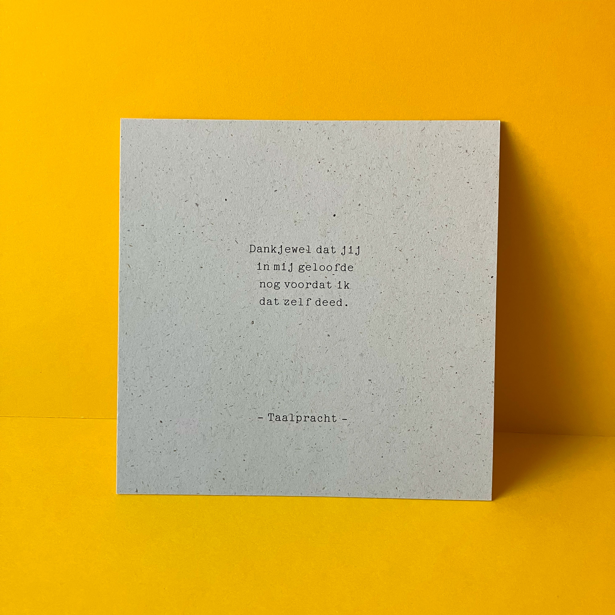 Dankjewel | Liefde & vriendschap | gedicht van Taalpracht