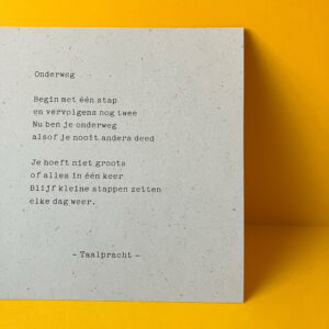 Onderweg | Liefde & vriendschap | gedicht van Taalpracht