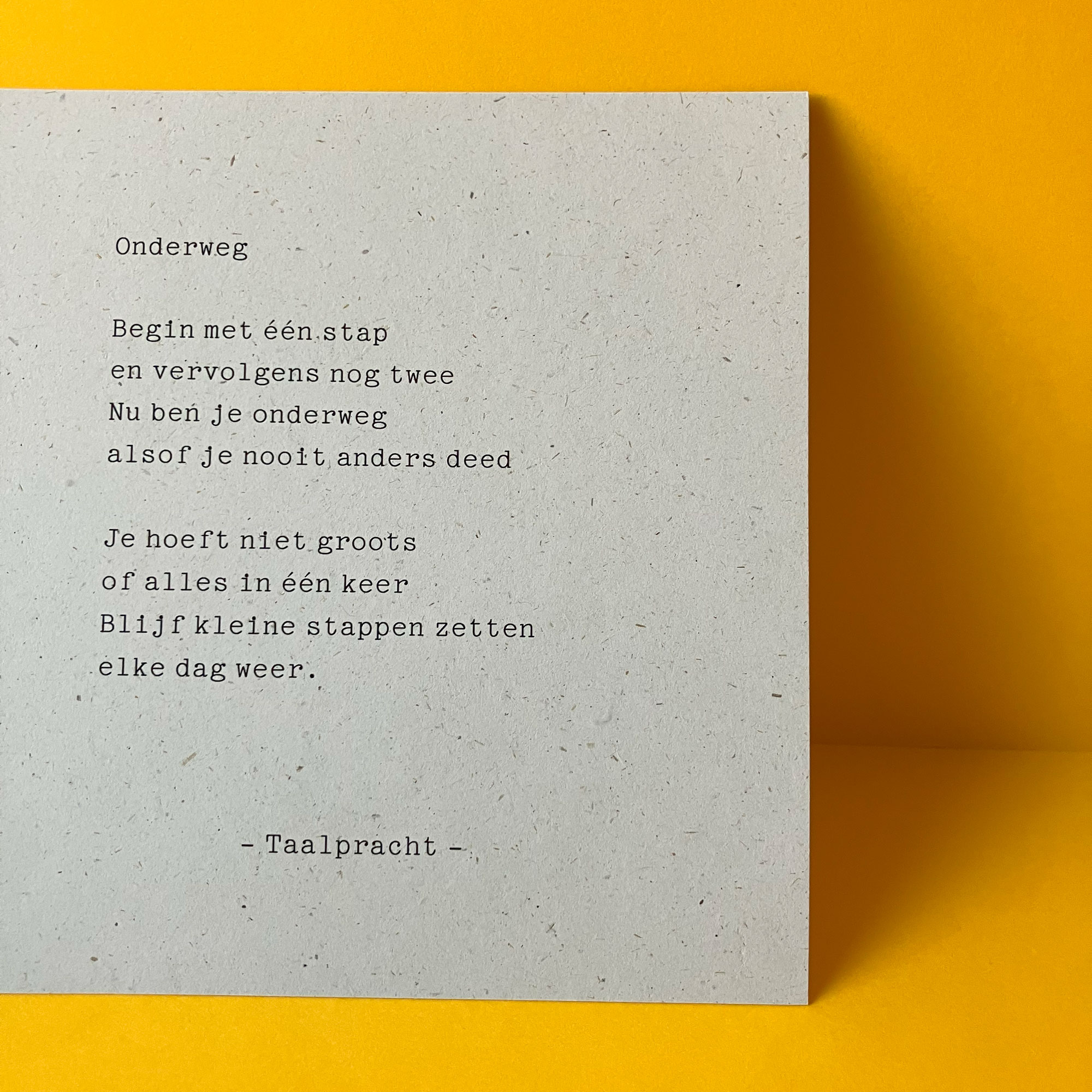 Onderweg | Liefde & vriendschap | gedicht van Taalpracht