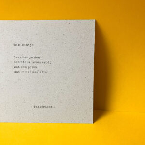 Hé kleintje | Geboorte & baby | Taalpracht