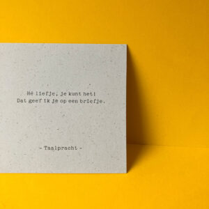 He liefje | Korte pracht | Taalpracht