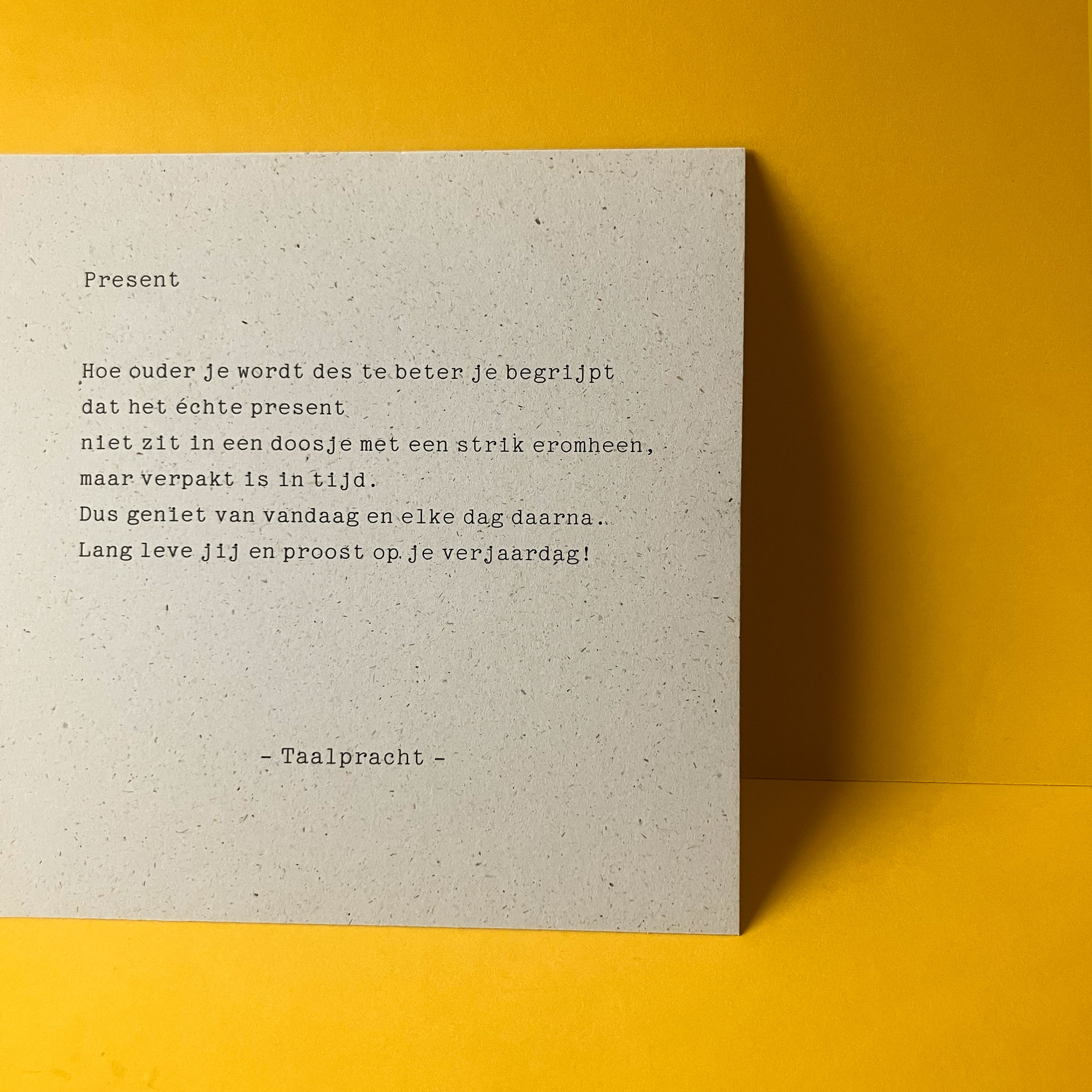 Present | © Taalpracht