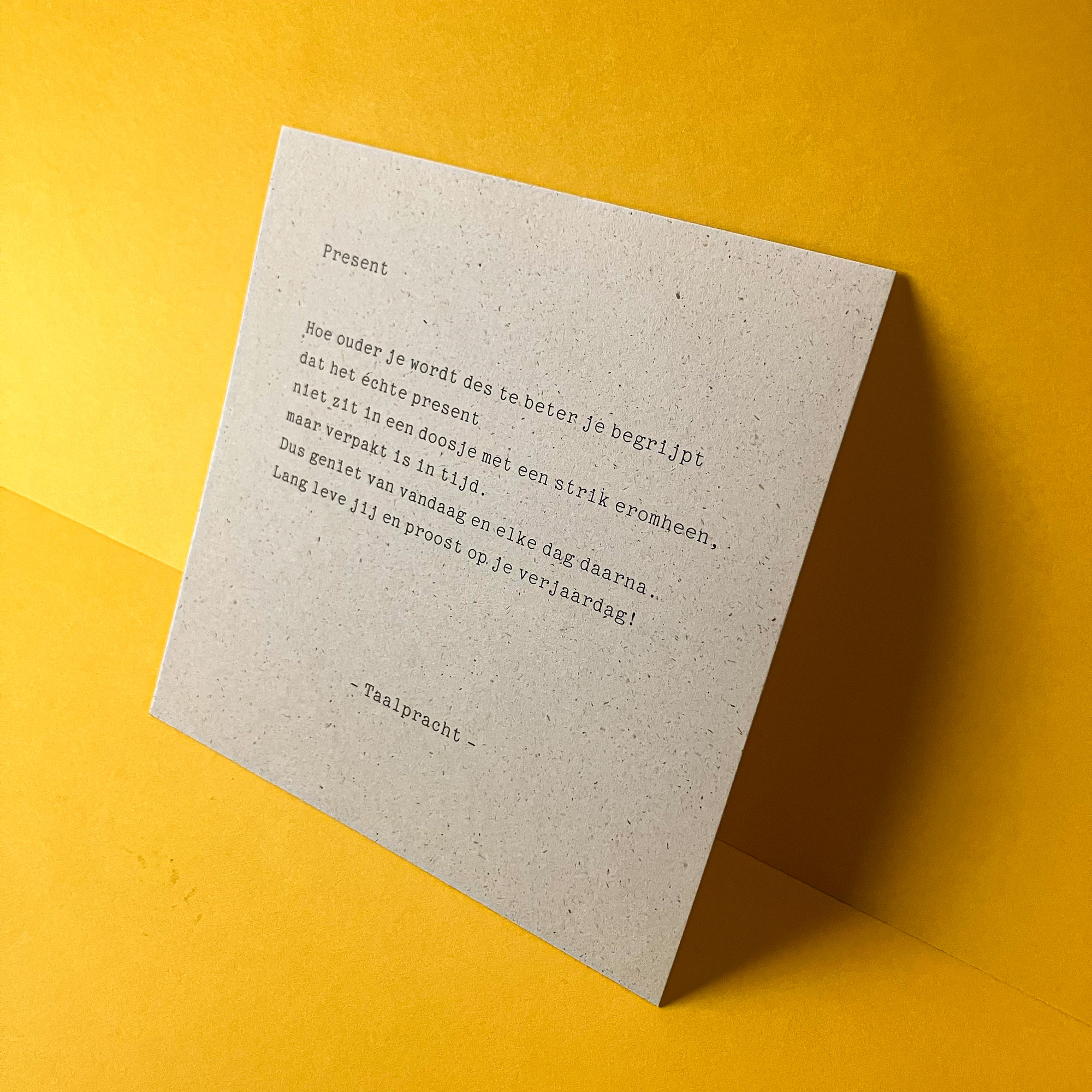 Present | Taalpracht